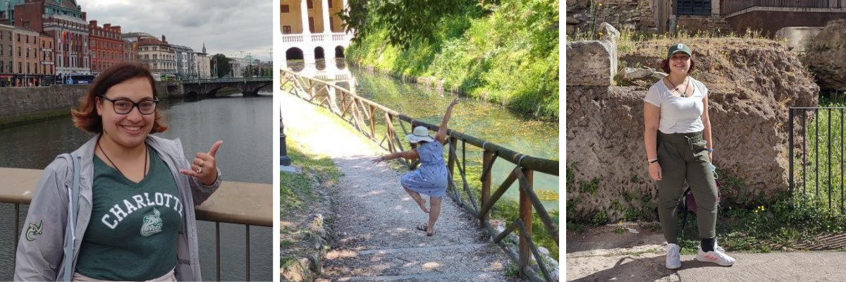 dance student studying abroad in rome