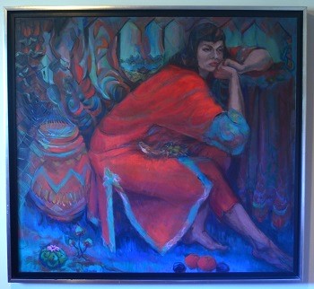 Lieberman's painting "The Artist as Mother"