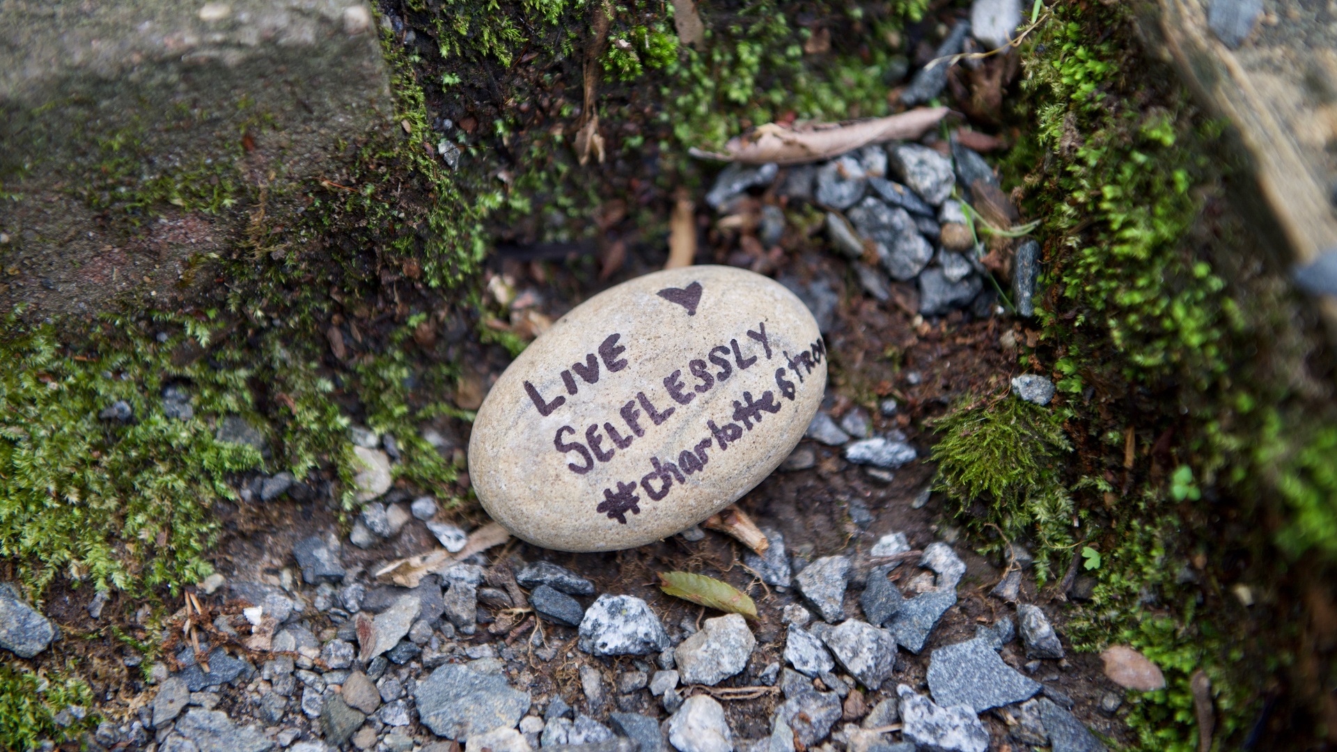 live selflessly, written on stone