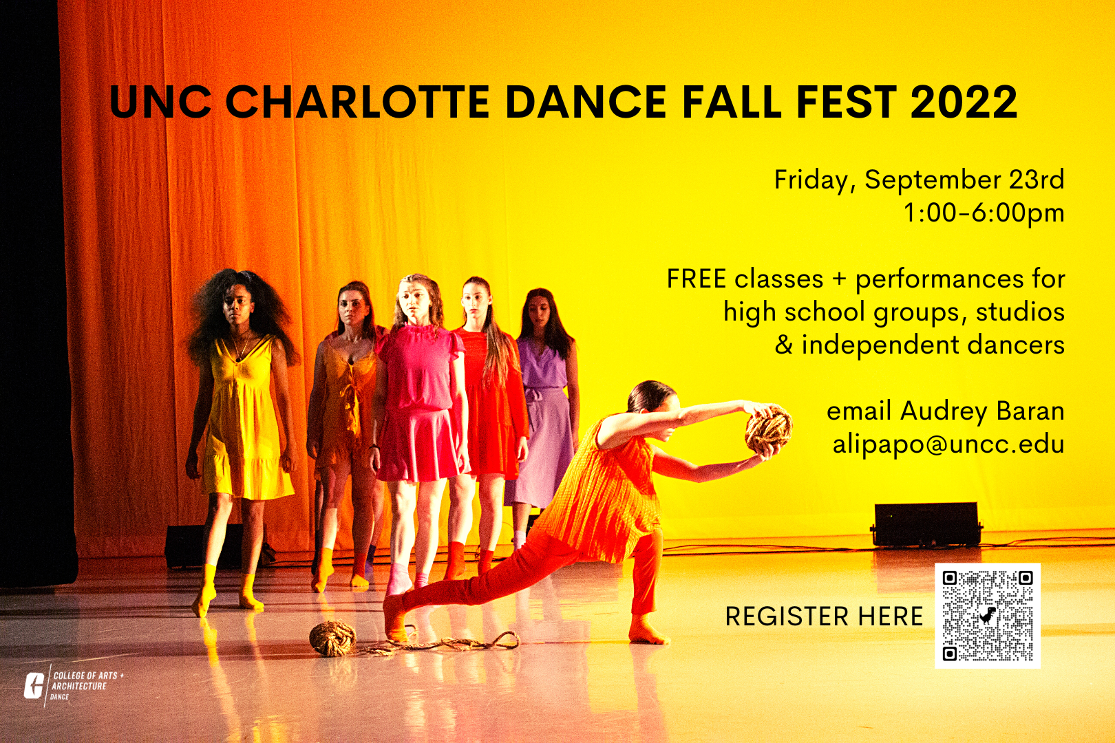 unc charlotte dancers for fall fest for dance classes for high school students