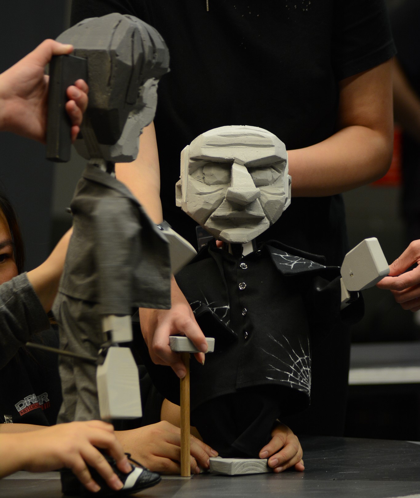 two puppets from the Caligari Project