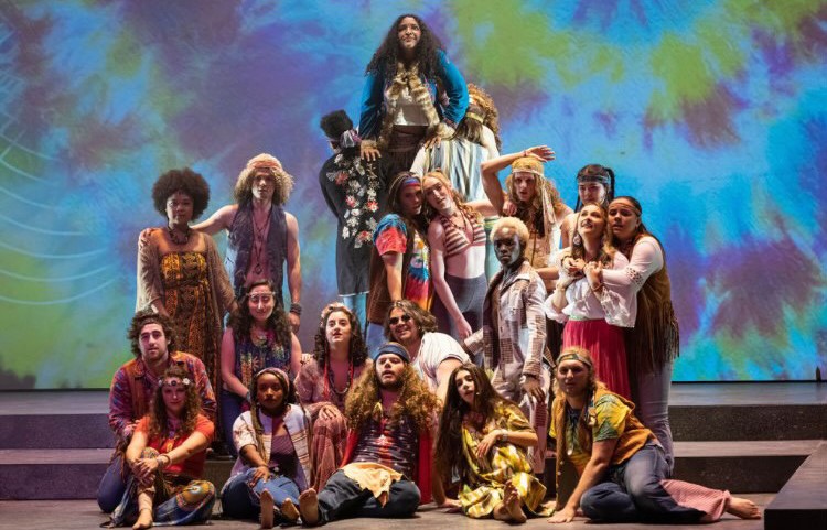 cast of the musical HAIR in Hawaii