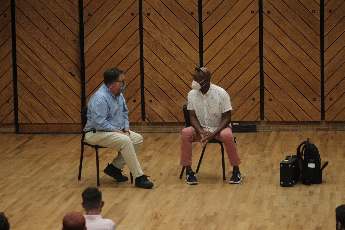 Will Campbell and Branford Marsalis talking