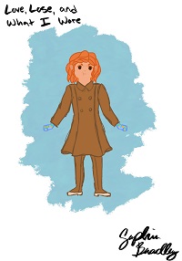 drawing of brown coat and leggins