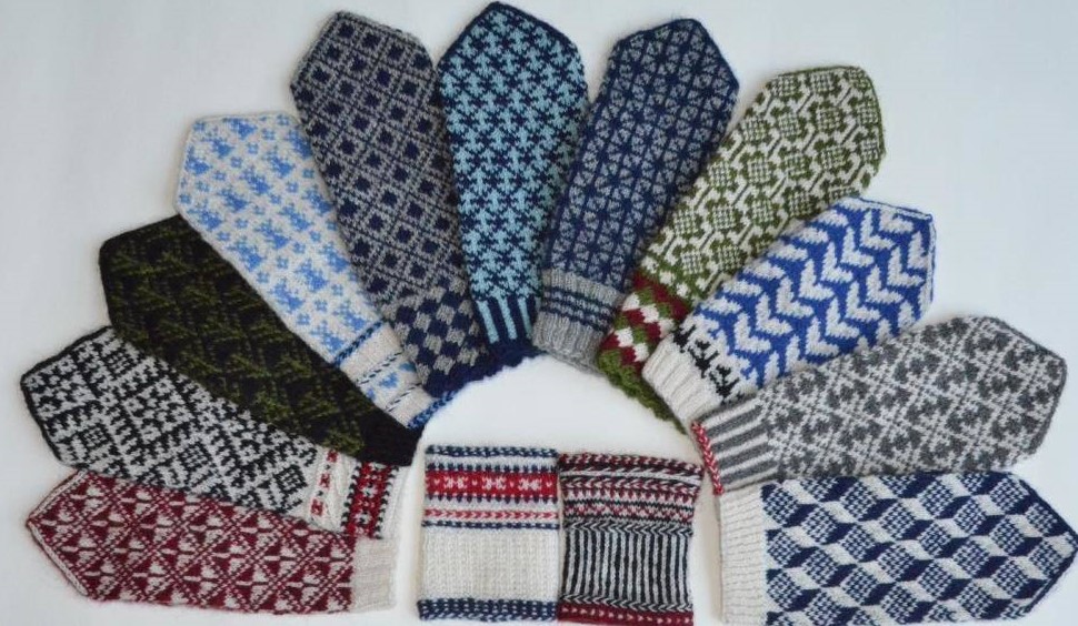 a selection of Estonian knitting patterns