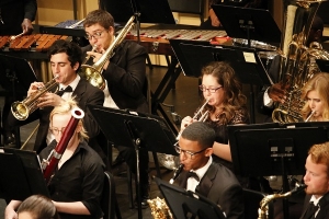 band students playing instruments