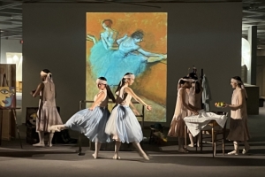 dancers performing at museum