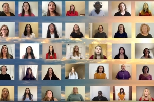 Zoom screen of Women's Chorus