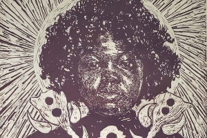 detail of Asia Hanon's print, As I Am