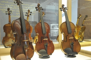 Violins of Hope on display in case