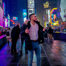 Julio in Times Square 