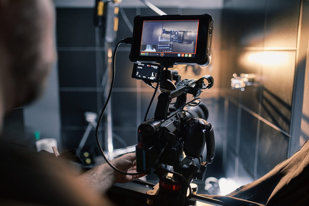 a camera from the point of view of the student
