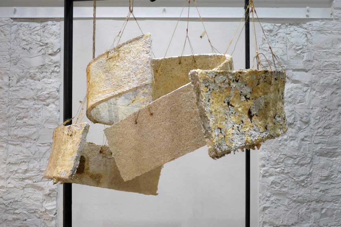 mushroom sculpture hanging