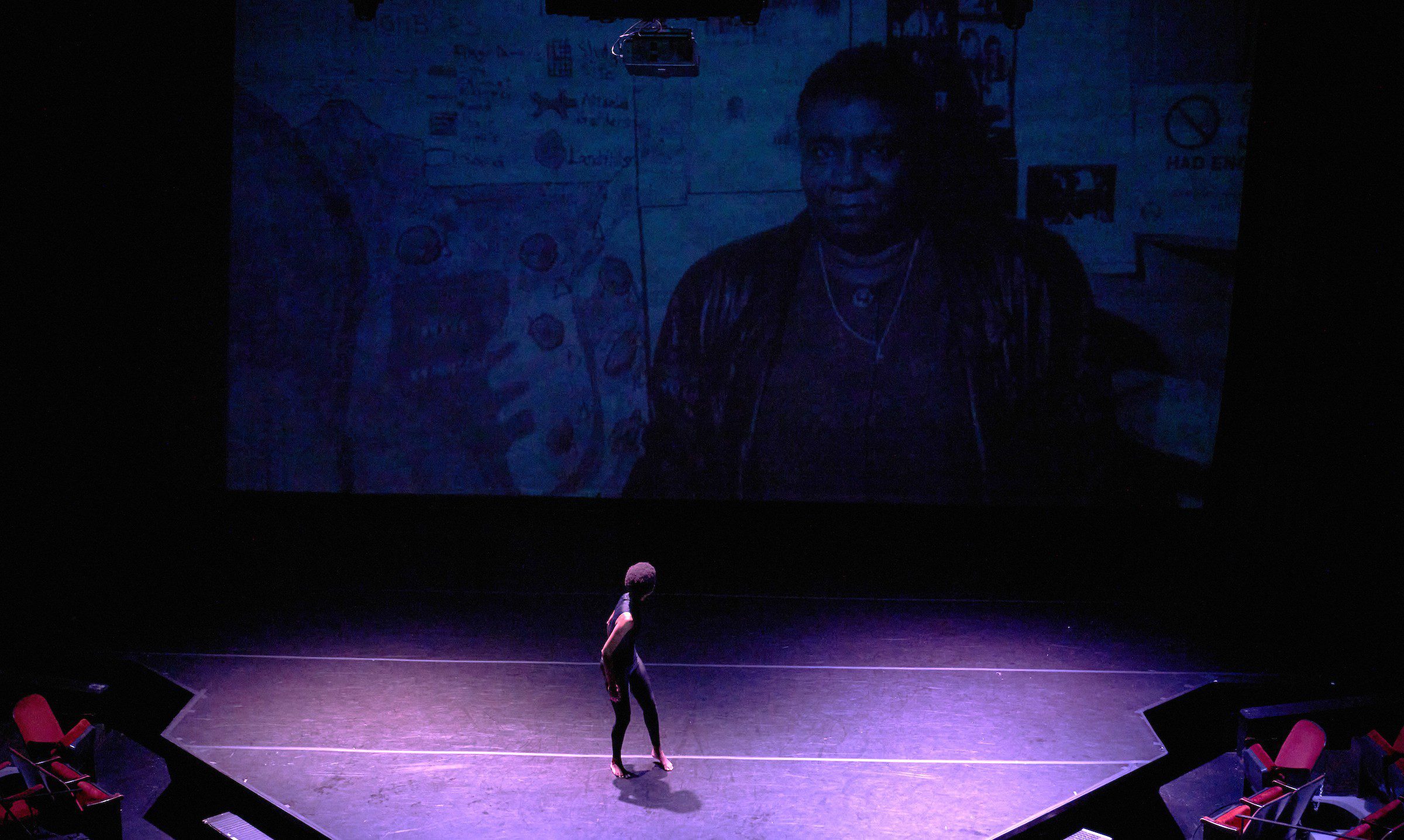 Dancer in Ashley Tate's piece, 
