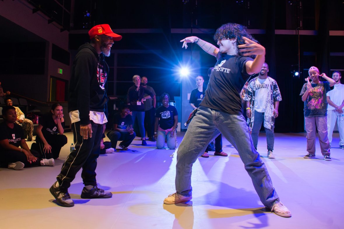 hip hop conference with student dancing