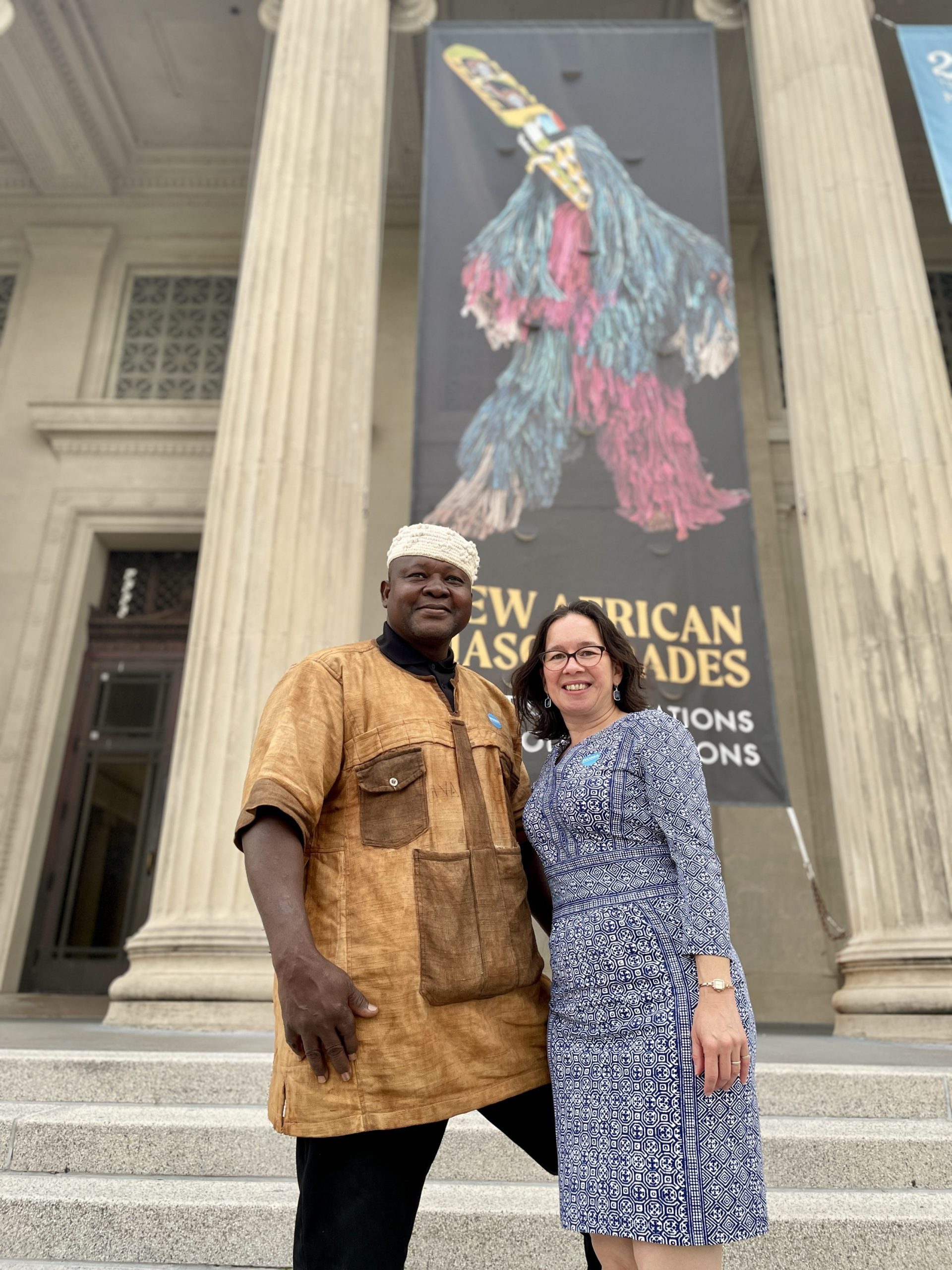 David Sanou and Lisa Homann at New Orleans Museum of Art