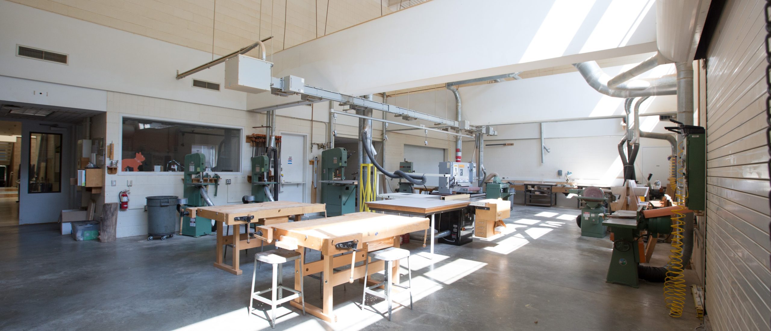 view of the fabrication lab