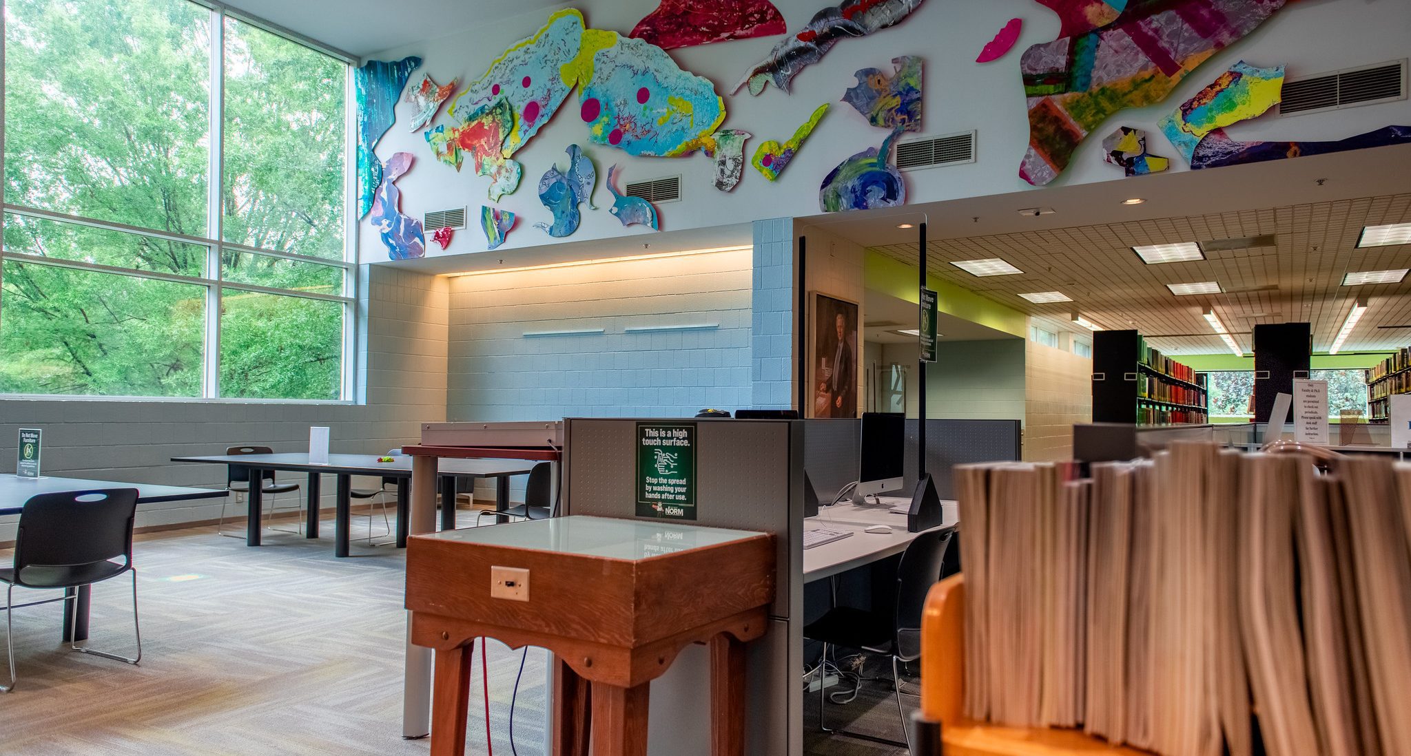 library with desks