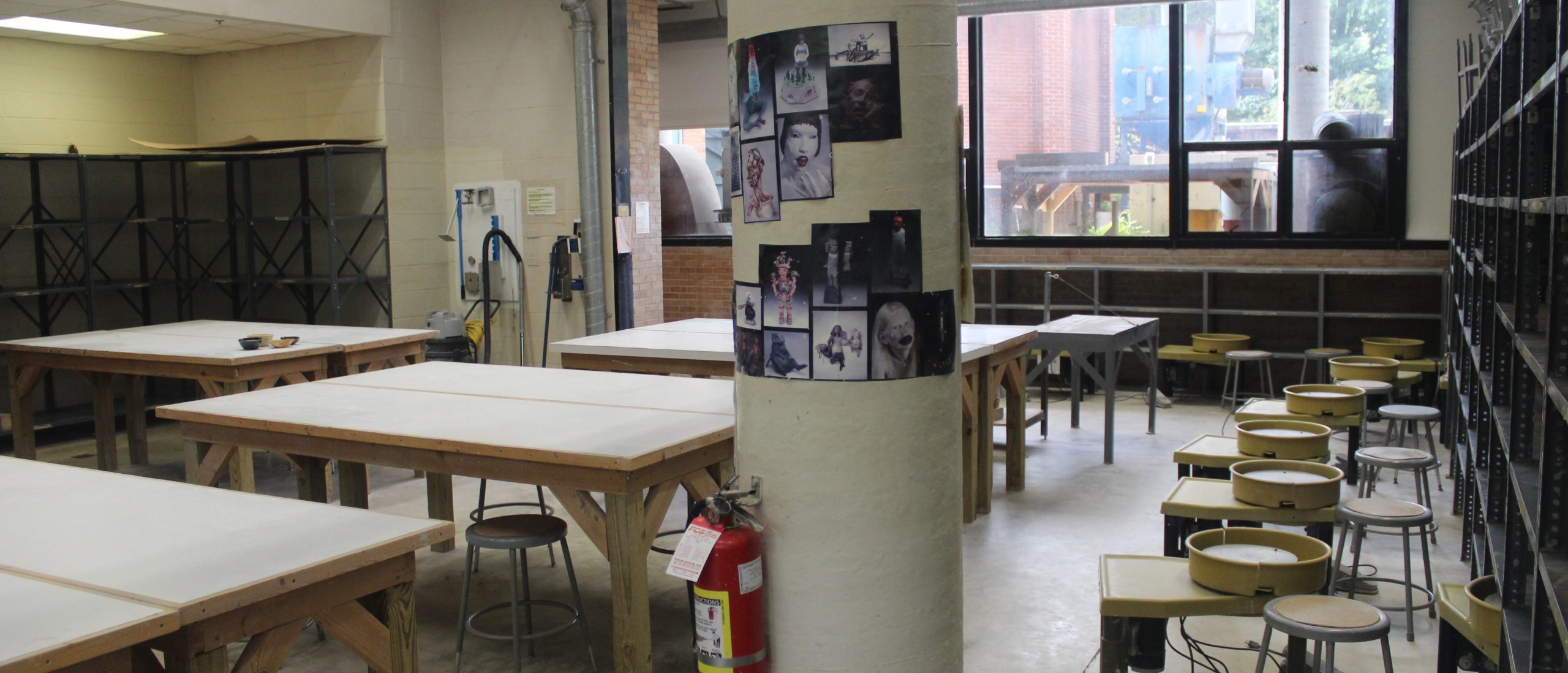 View of the ceramic studio