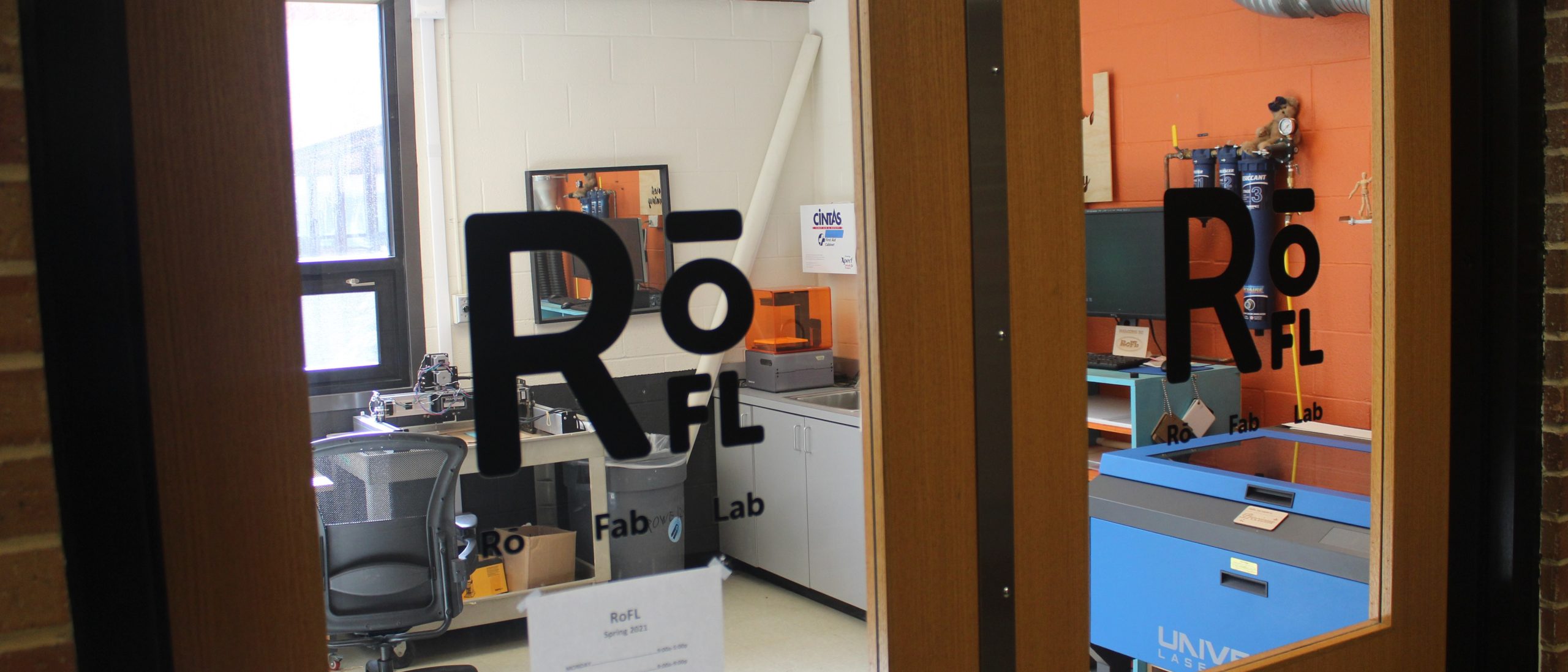 The door leading into the Fab lab