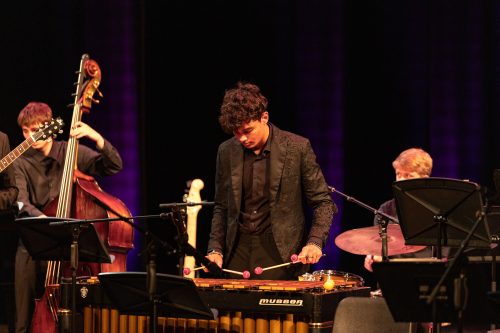 Jazz Combo students playing a concert