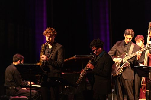 Musicians in Jazz Combo performing on stage