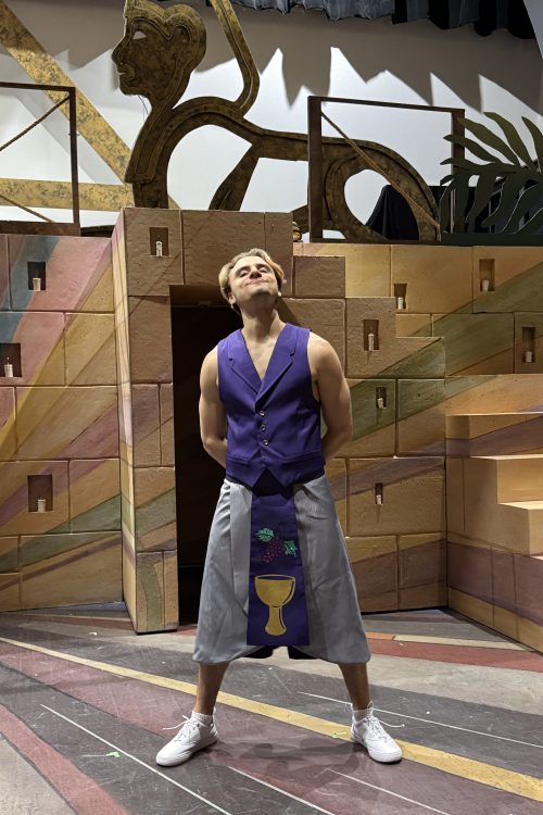 actor wearing pharoah costume