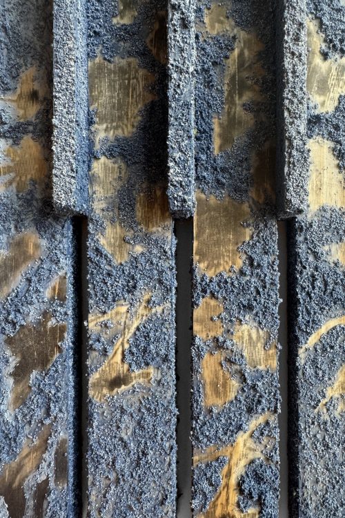 "Asterism 1" by Susan  Jedrzejewski, and abstract artwork detail.