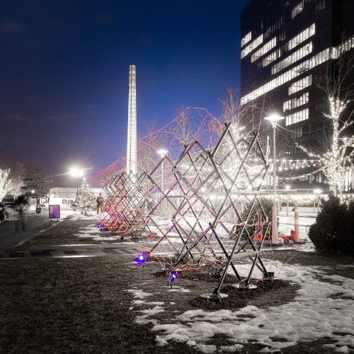 a picture of the installation "Wallessness" in Boston
