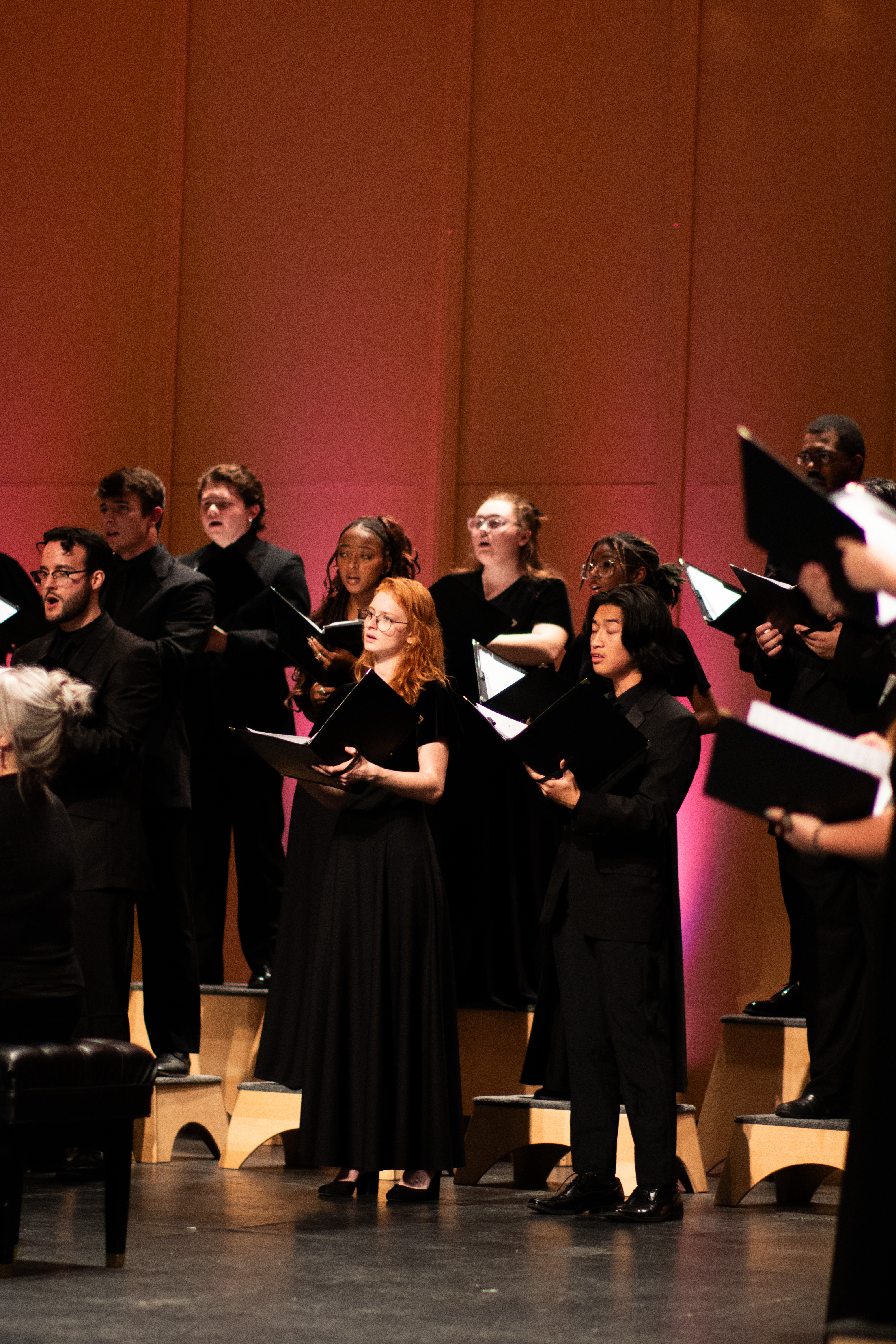 University Chorale students performing