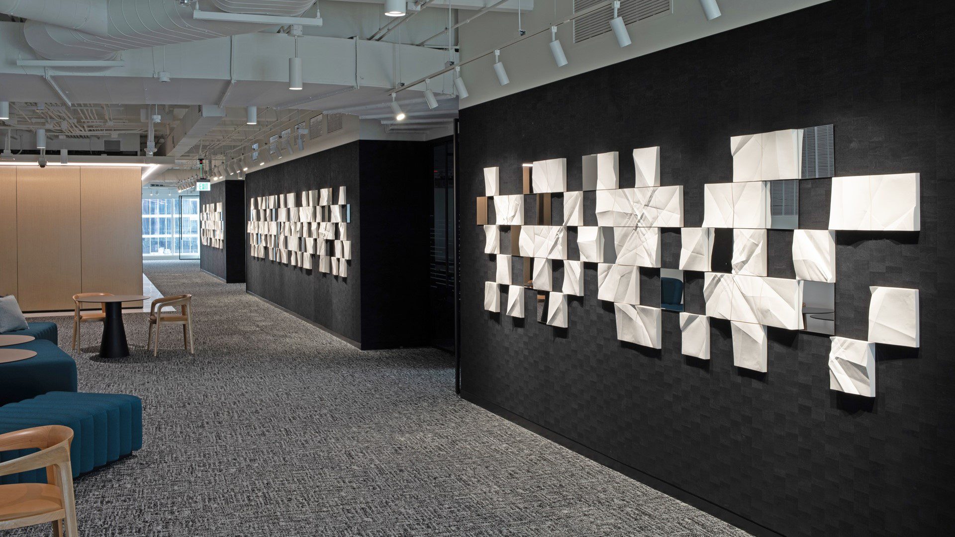Full three-wall installation of Connected at Duke Energy