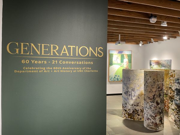 Generations title on gallery wall