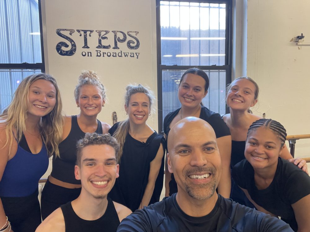 students at steps on broadway- 2024