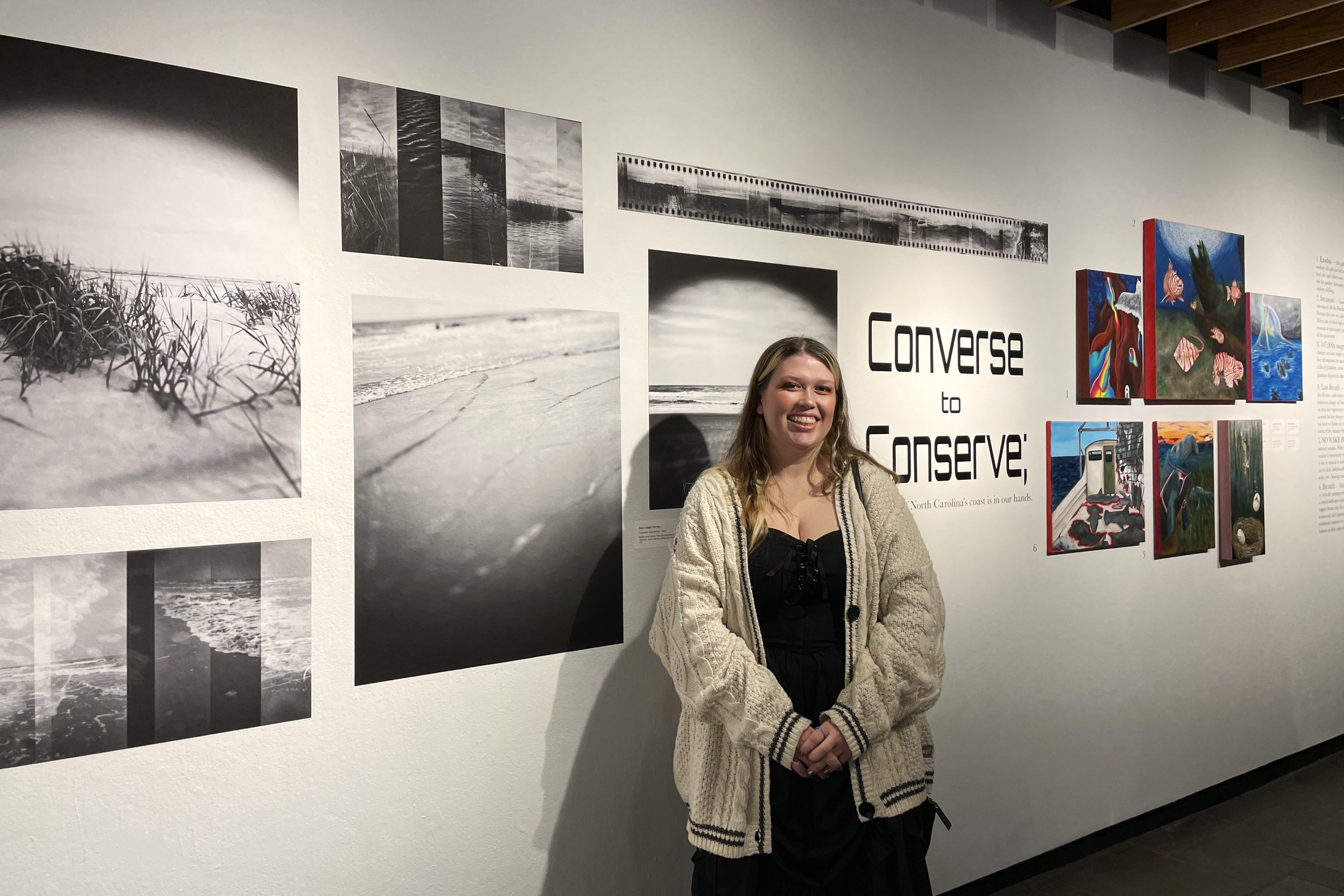 Zoe Turner with her senior thesis