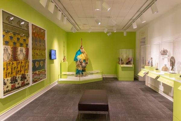 gallery in Mint Museum with African art