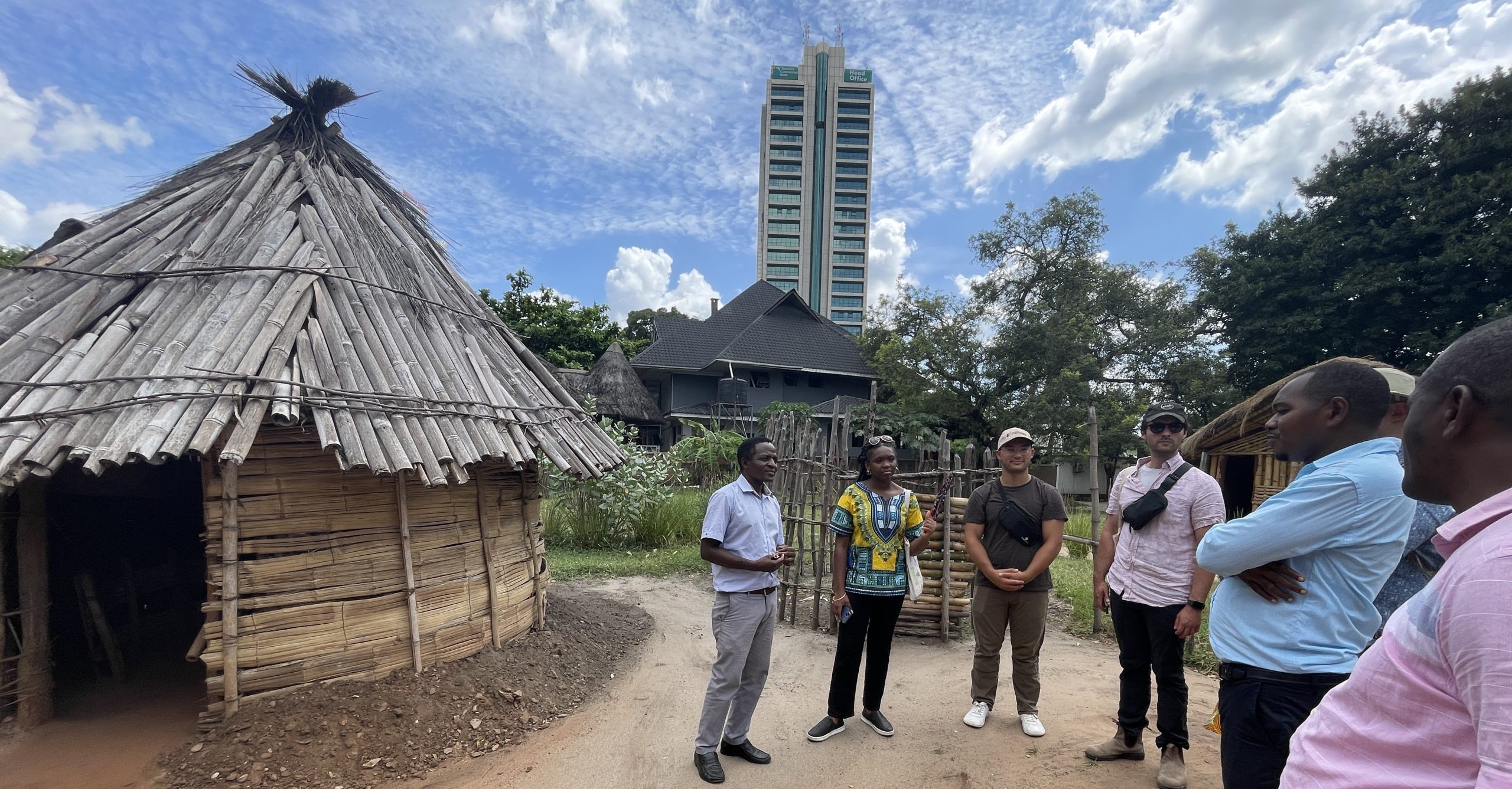 students with Tanzanian designers in Tanzania