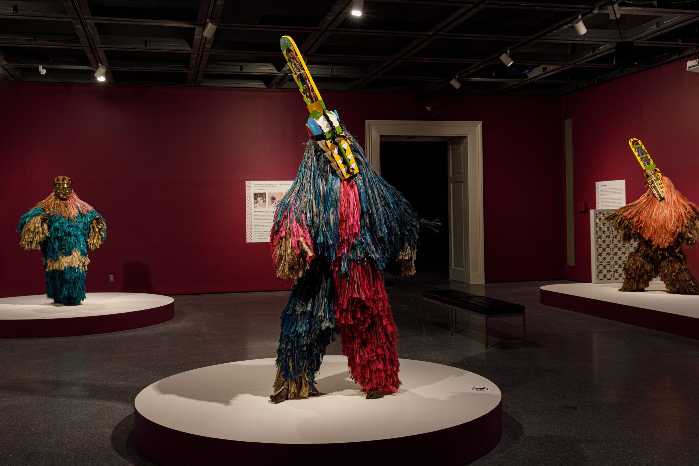 Exhibition of African masquerade at New Orleans Museum of Art