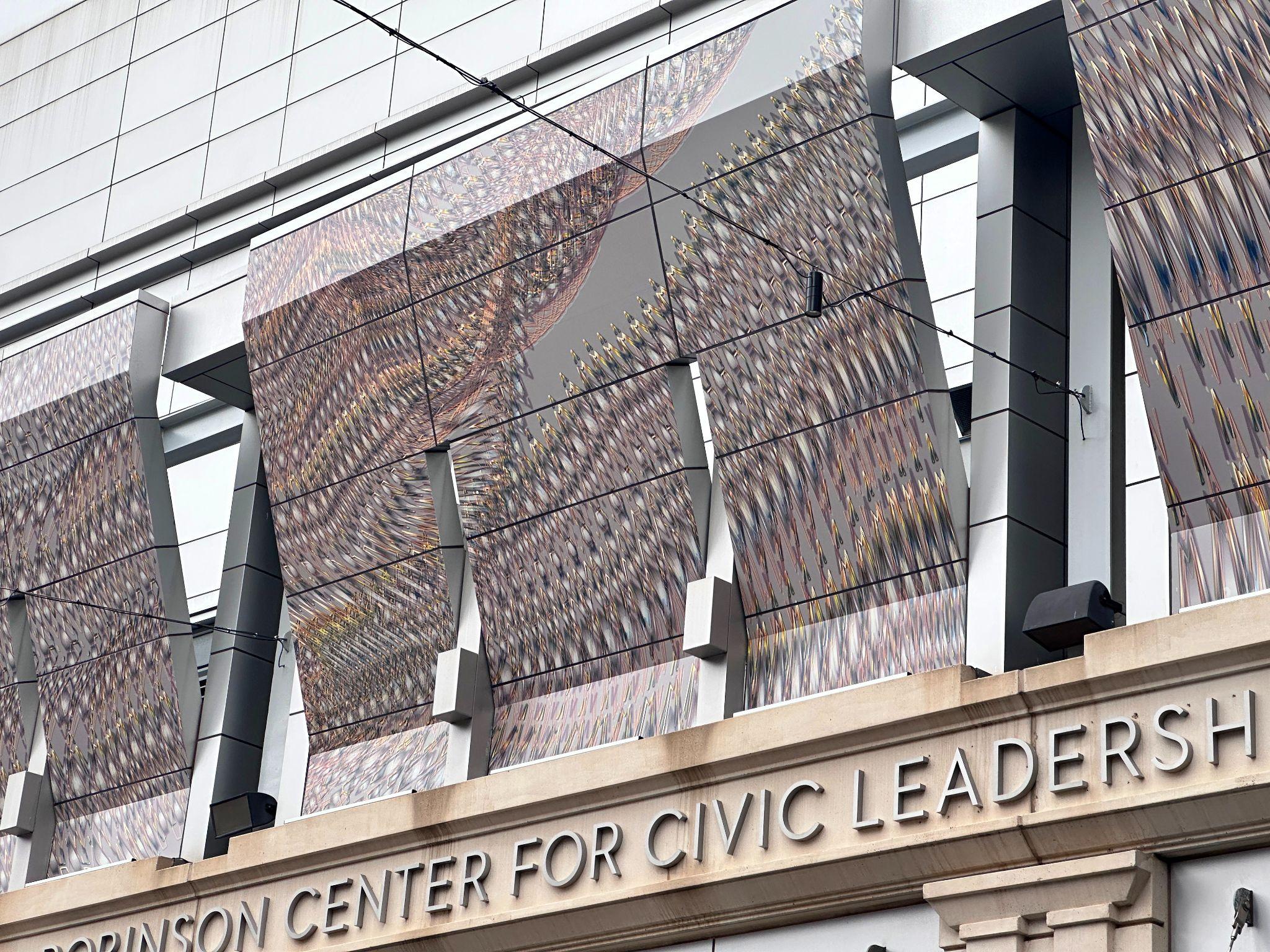 the printed mural installation "Interwoven"