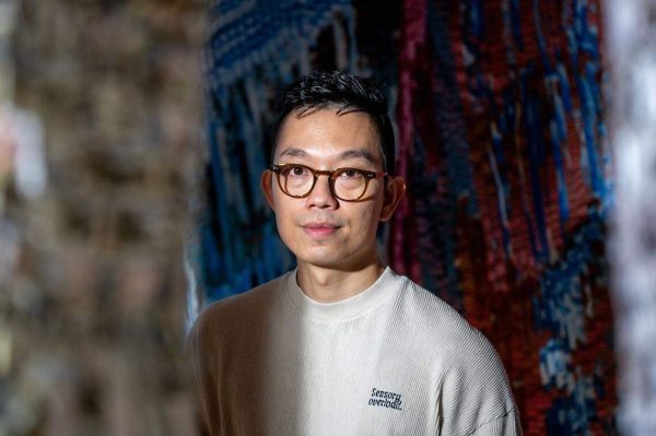 Kenny Nguyen in his studio.