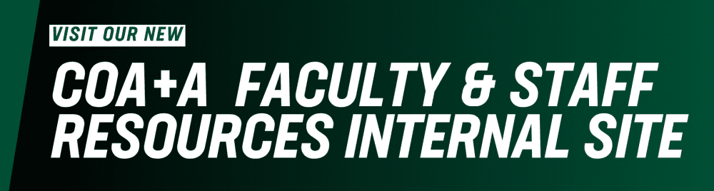 visit our new coa+a faculty and staff resources internal site