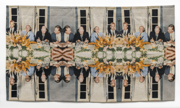 Kirsten Stolle's tapestry "Last Supper."