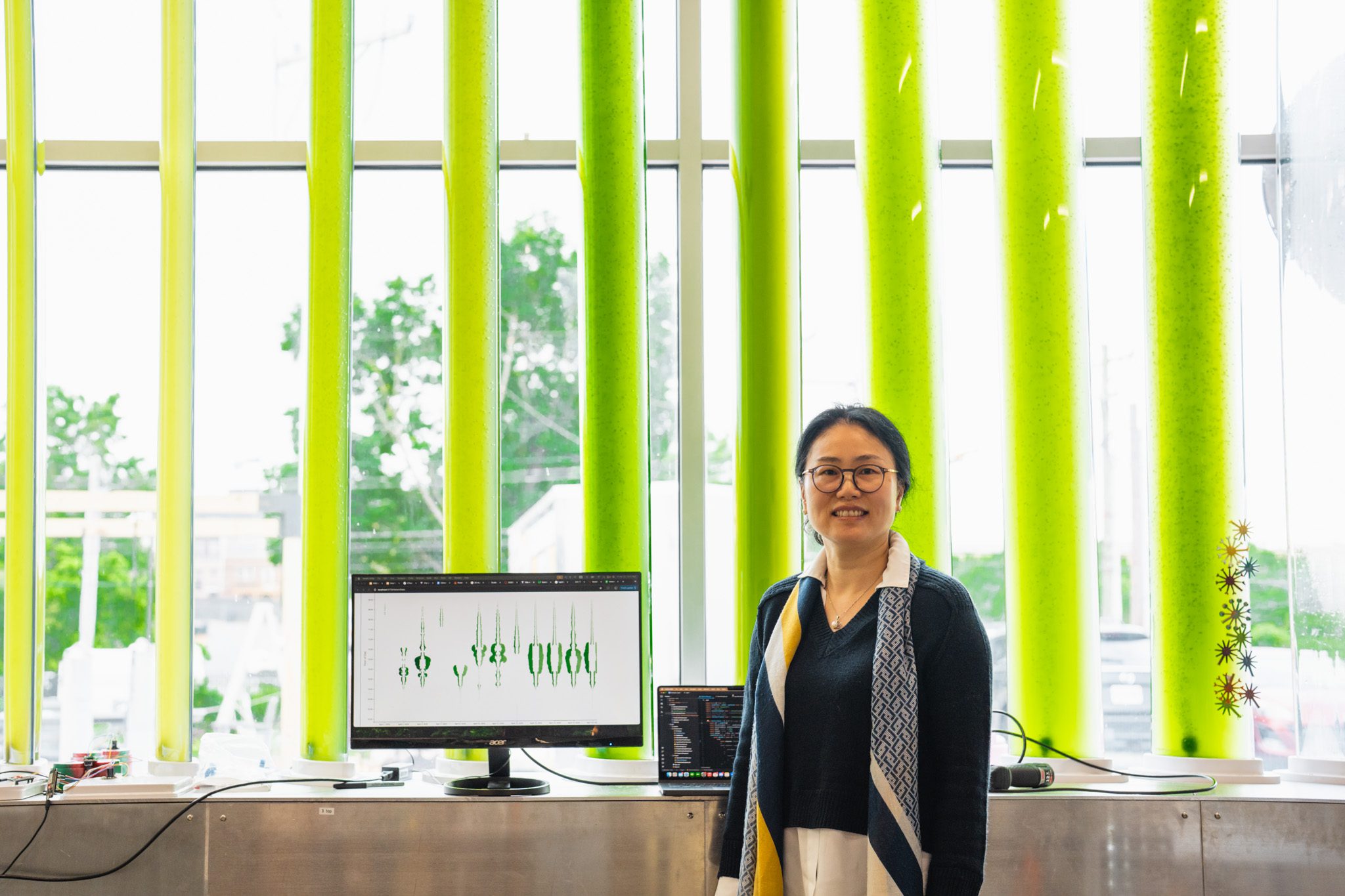 Kyoung Hee with Algae