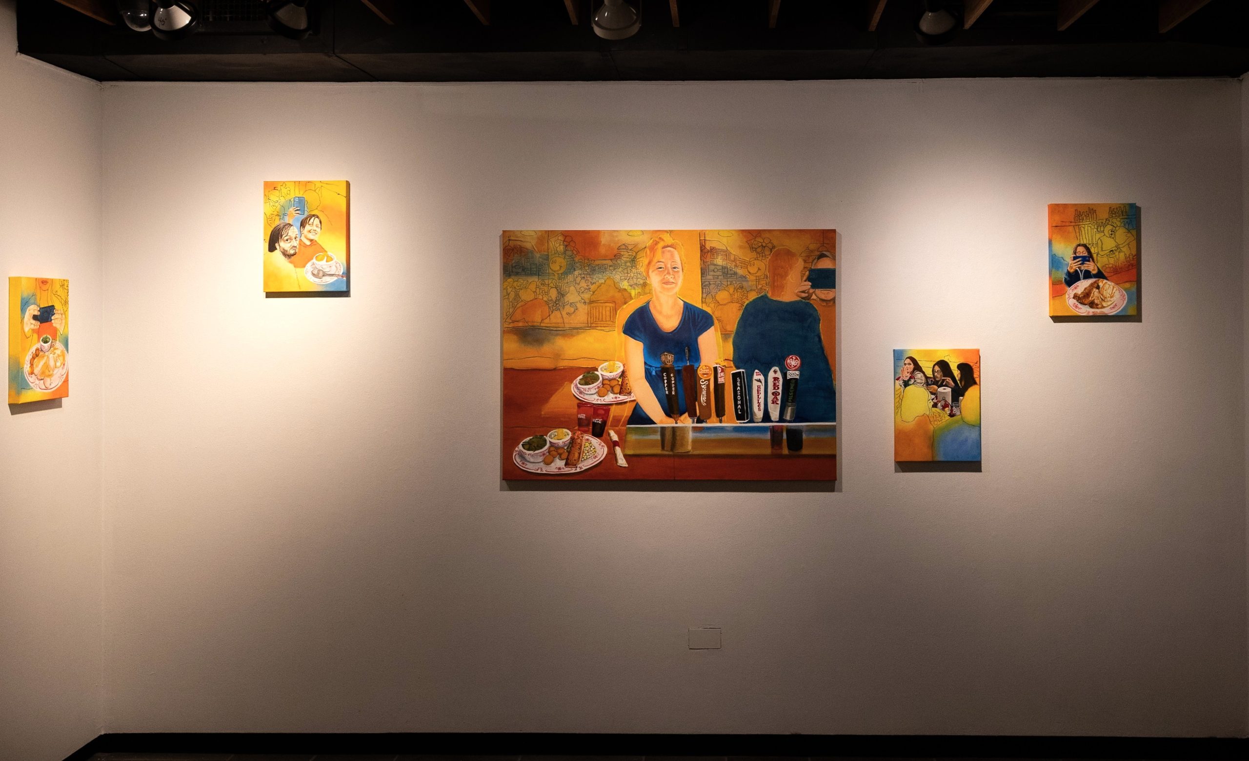 paintings in the gallery