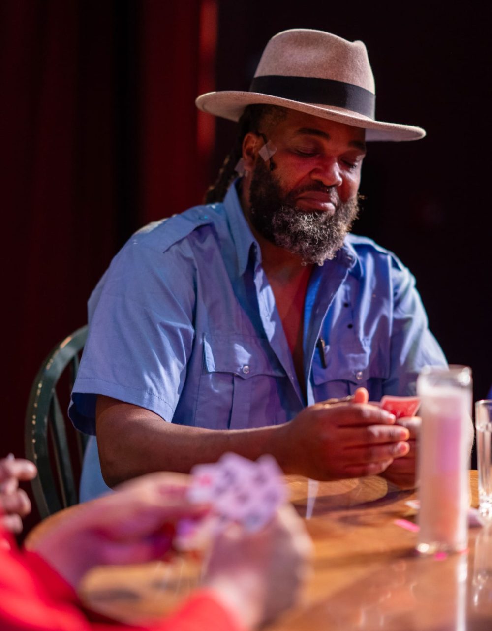 Rory Sheriff performing in a play