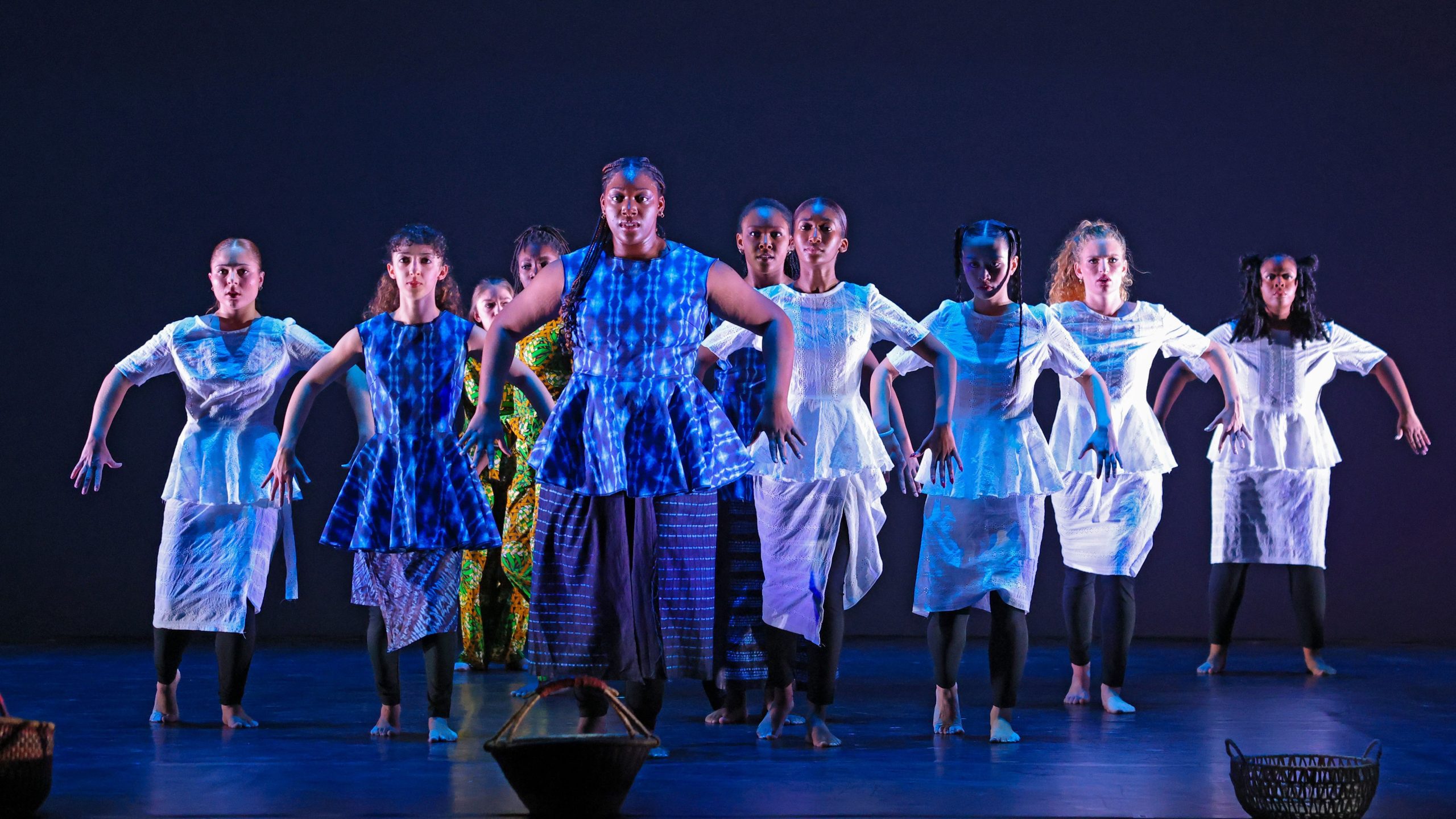Dancers performing on stage