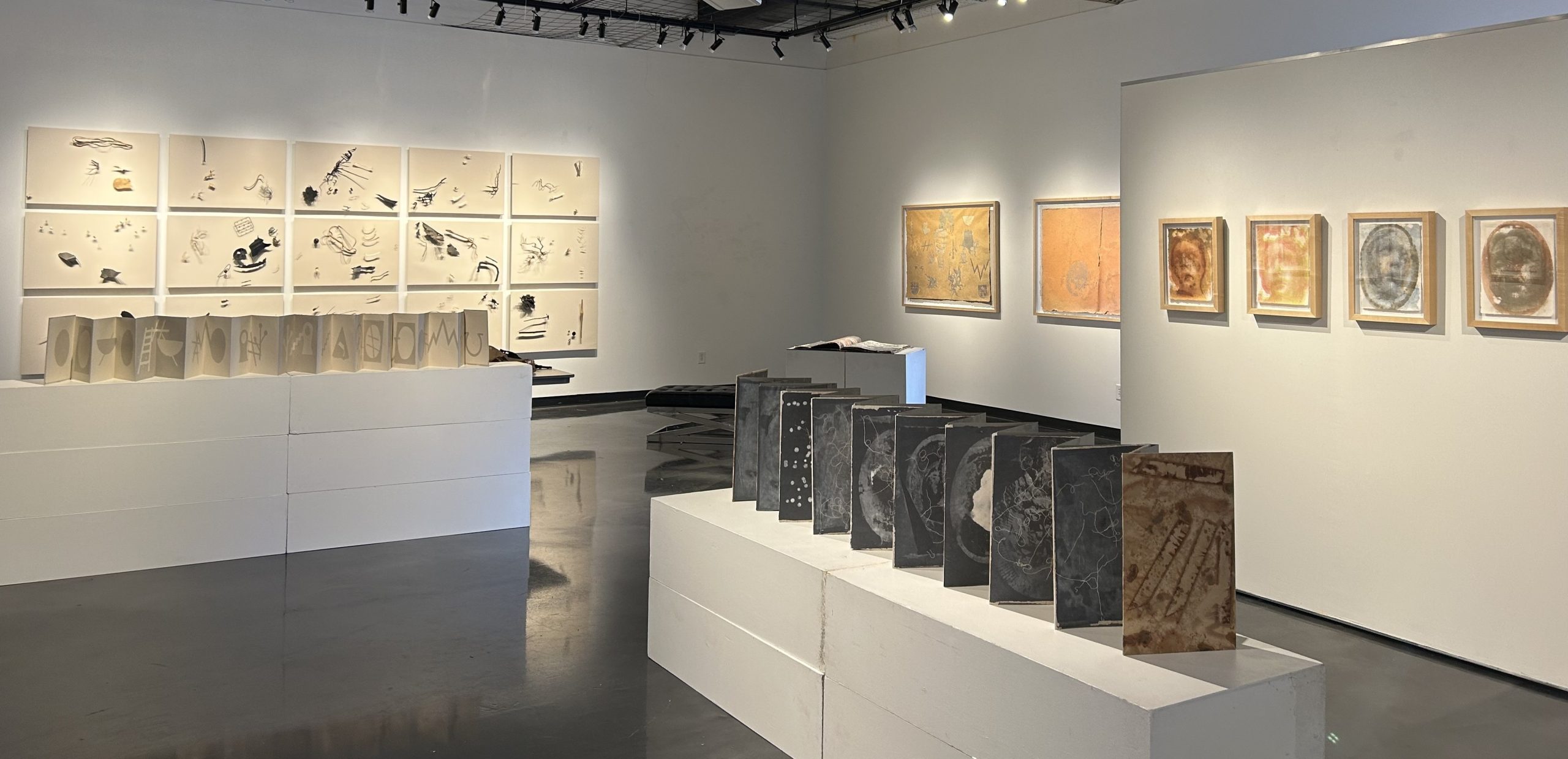 Picture of the works in Erik Waterkotte's exhibition.