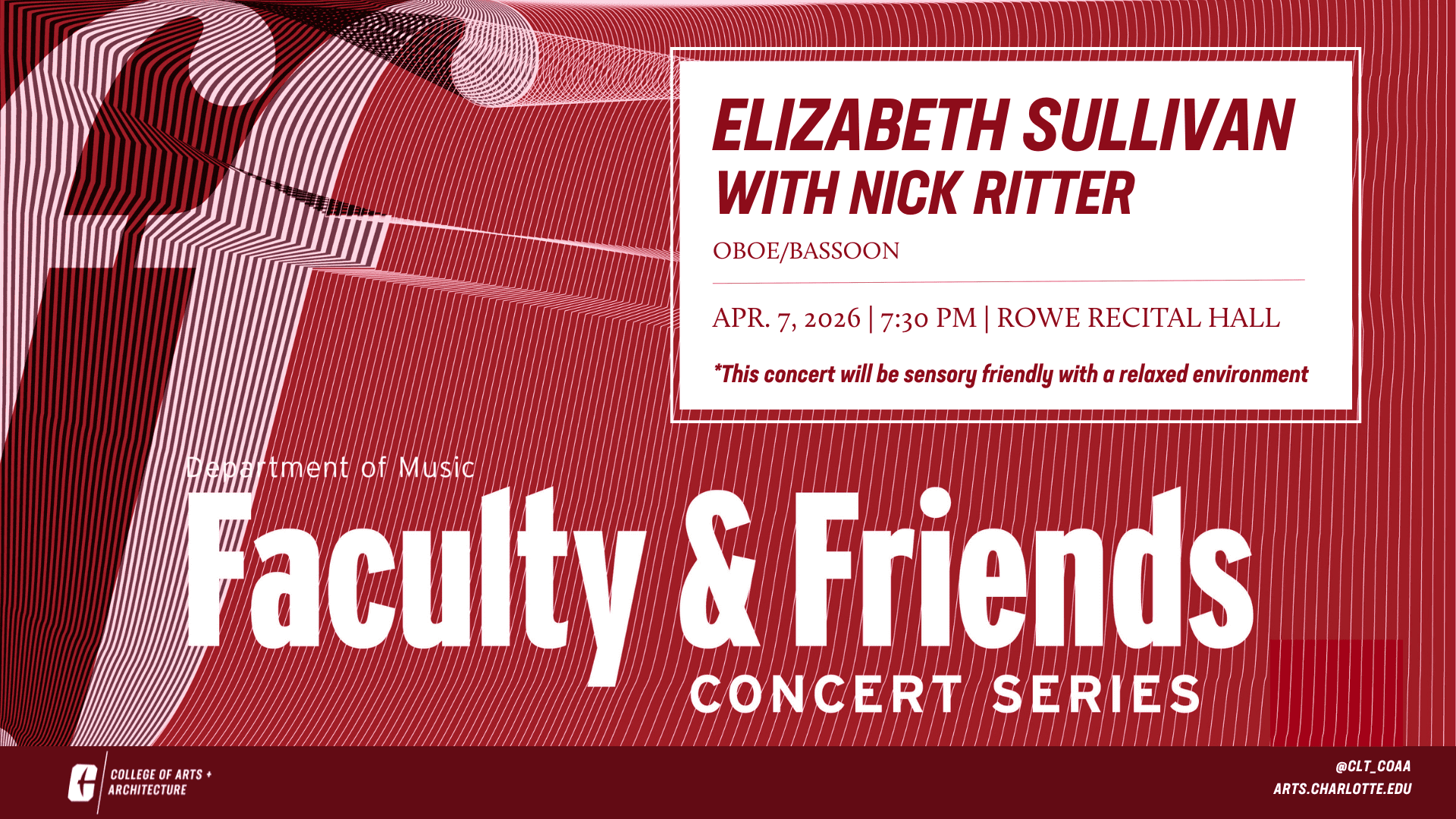 faculty and friends concert flyer